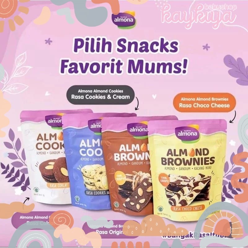 

Almona Cookies 90gr & Brownies 50gr