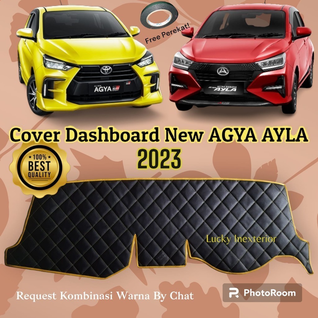 Cover Dashboard New AGYA AYLA 2023 Mobil Pelindung Dasbor Kulit Premium Aksesoris Interior
