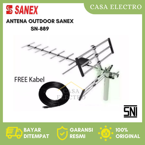 SANEX Antena TV Outdoor Digital Analog SN 889 / Antena Tv Digital / Antena TV Analog / Antena Luar /