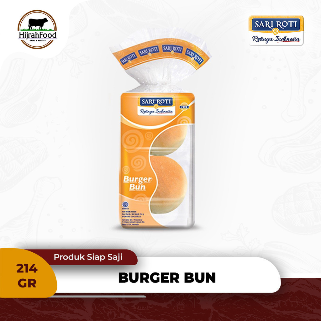 Sari Roti Burger Bun | Roti Burger 214 gram