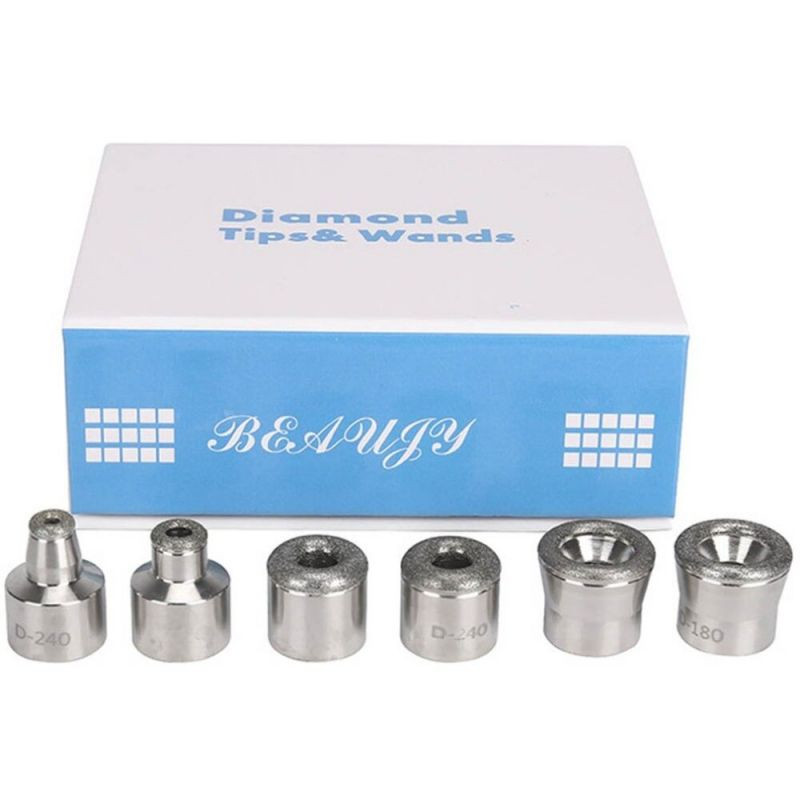 Isi 6 Diamond  Mesin Sparepart Mata Diamond Dermabrasi Diamond Tips Microdermabrasi