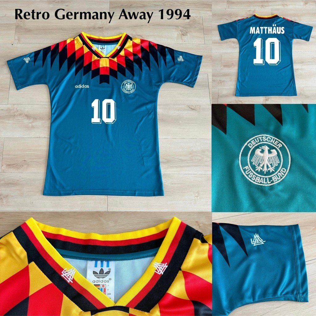 RETRO JERMAN AWAY 1994 JERSEY RETRO VINTAGE GERMANY AWAY 1994