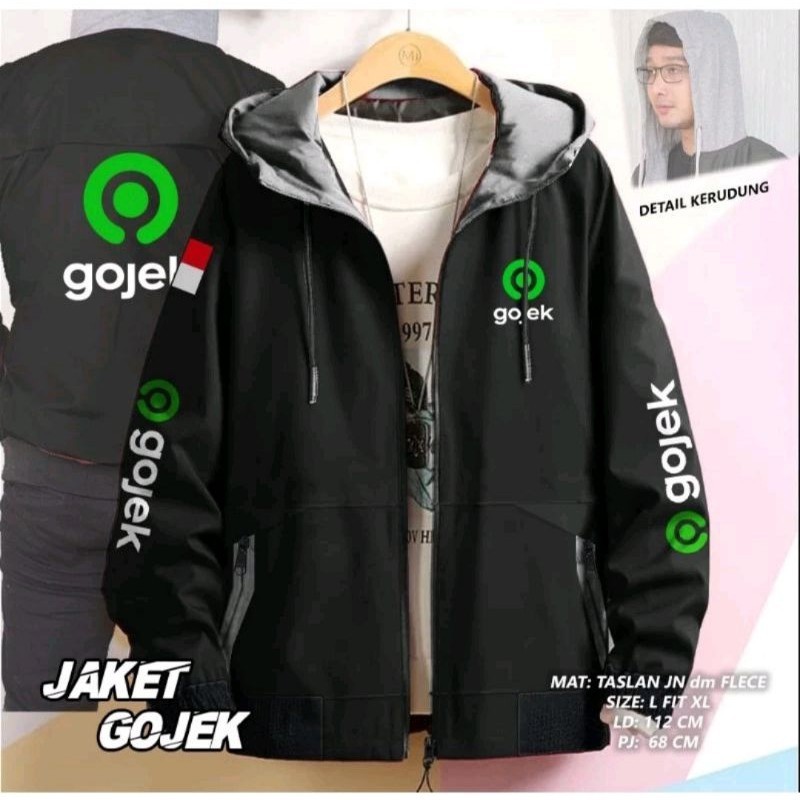 JAKET BOMBER DRIVER / JAKET GOJEK / BOMBER GOJEK GOFOOD / DRIVER GOJEK MOTOR PRIA WANITA