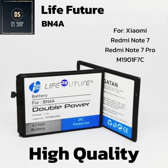 Baterai HP BN4A BN 4A BN-4A For Xiaomi Redmi Note 7 / Note 7 Pro Battery Batre LF Double Power