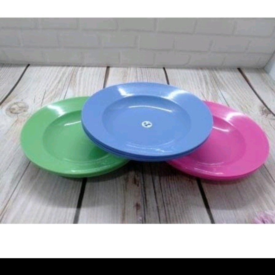 (1LUSIN) Piring Plastik kecil / Piring Tatakan Mangkok / Piring Tantos 5107 VG