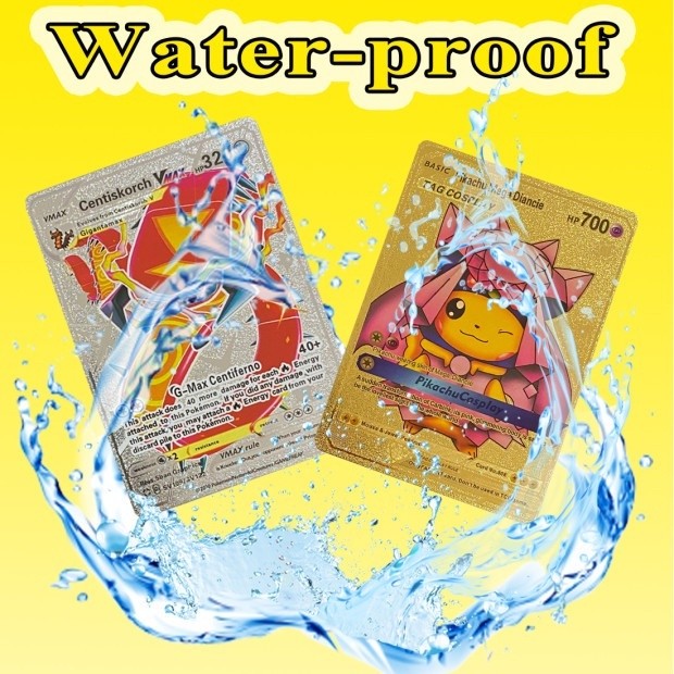 Kartu Pokemon Charizard 1 box 55pcs Metal emas  Pokemon Shiny Cards Pokemon Go Pikachu Charizard Pik
