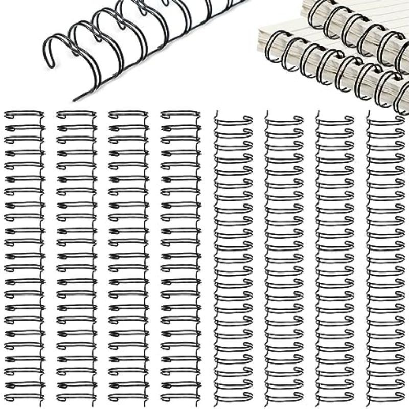 

100 Pcs Jilid Spiral Plastik Klip Binder Ring Pengikat Cincin Spring Spiral Kawat