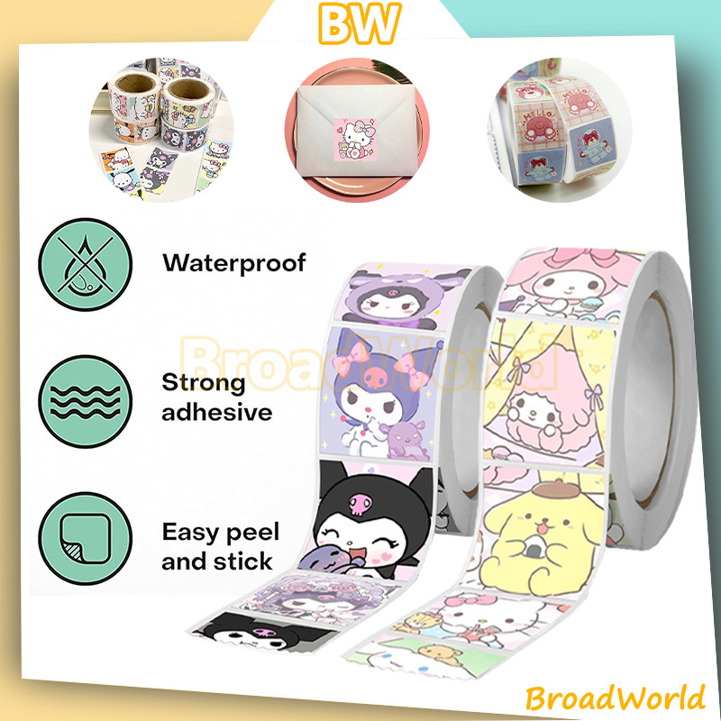 

Stiker Kartun Sanrio /(500 pcs) lengkap stiker roll sanrio bear diy karakter/sticker kotak sanrio/Melody Kuromi DIY Sticker Untuk Dekorasi