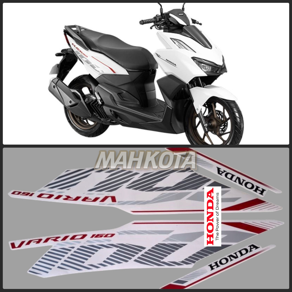 Striping Stiker Honda Vario 160 2023 2024 CBS Putih Full list body