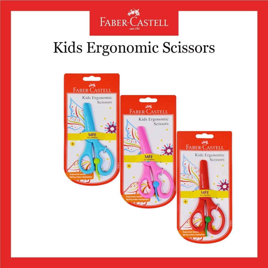 

Gunting Faber Castell Anak / Kids Ergonomic Scissors