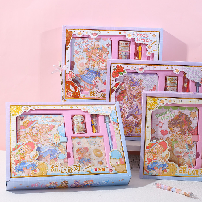 

7in1 Gift Set Paket Jurnal Set Diary Magnetic Notebook Souvenir 1962