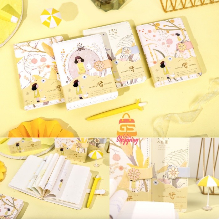 

Buku Notebook Flower Dreams / Buku Diary Jurnal agenda Buku tulis - 1672