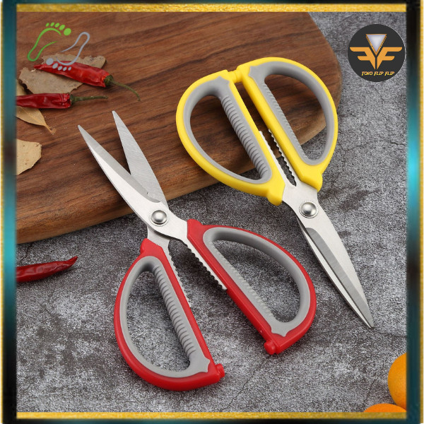 

Gunting Serbaguna Multifungsi Stainless Steel Tajam Soft Grip Gagang Empuk Anti Karat / Good Quality Scissors