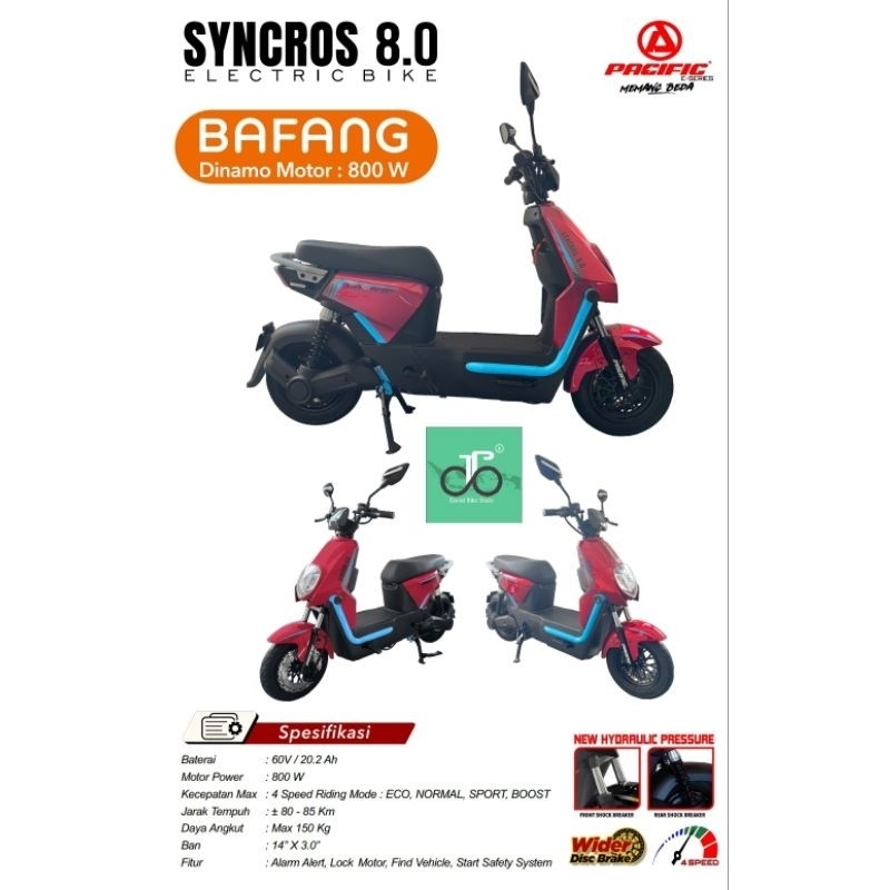 Sepeda listrik Pacific Syncros 8.0 TERBARU