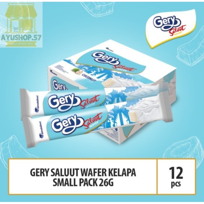 

Gery Saluut WAFER coconut [12pcs/box] - AYUSHOP57