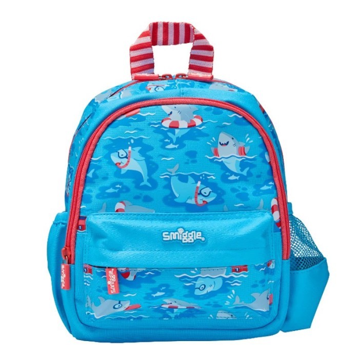 smiggle teeny tiny backpack/tas ransel smiggle toddler/tas toddler - Shark new