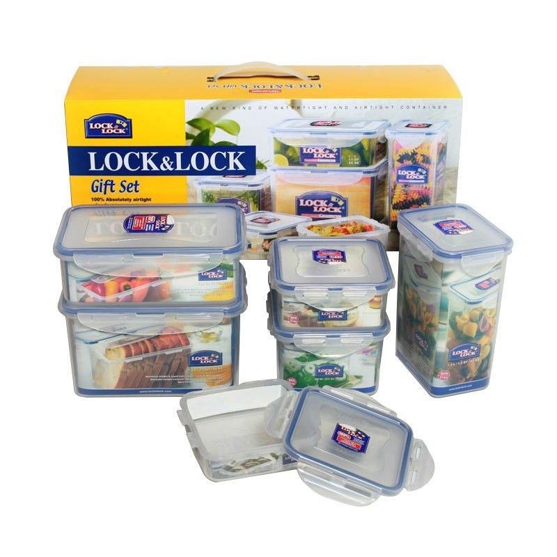 Lock n Lock Gift Set 6pcs / Lock&Lock Set Kado Food Container 6p HPL818SHP