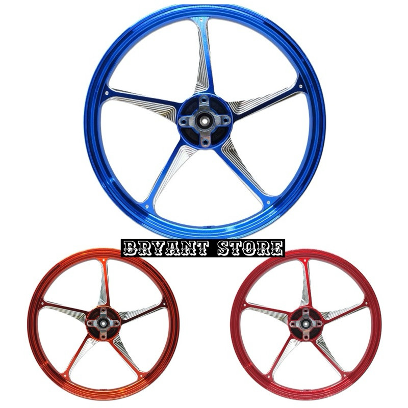 VELG VND RACING AK55 V2 GEN2 DEPAN SAJA 120x17 - MIO SPORTY MIO J MIO SMILE MIO SOUL LAMA XEON X-RID