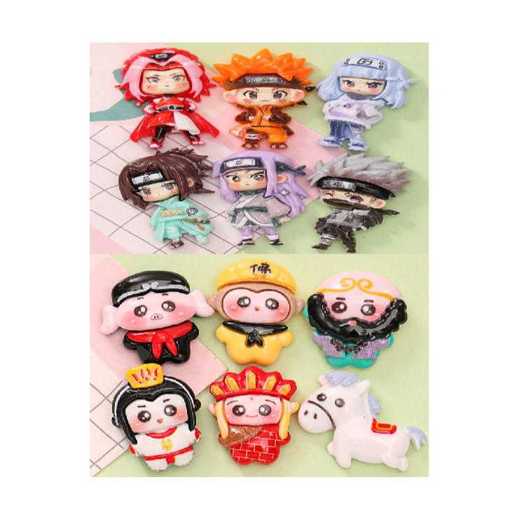 

HFM DIY Sticker 3D timbul resin kreatif model Naruto Sungokong