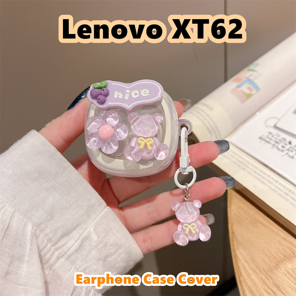 【Coco Case】Untuk Lenovo XT62 Case Kartun DIY Soft Silicone Earphone Casing