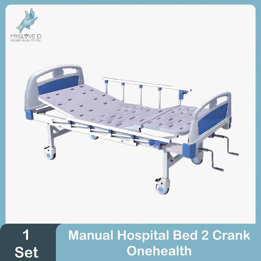 Tempat Tidur Rumah Sakit / Hospital Bed Ranjang Pasien 2 Crank Onehealth