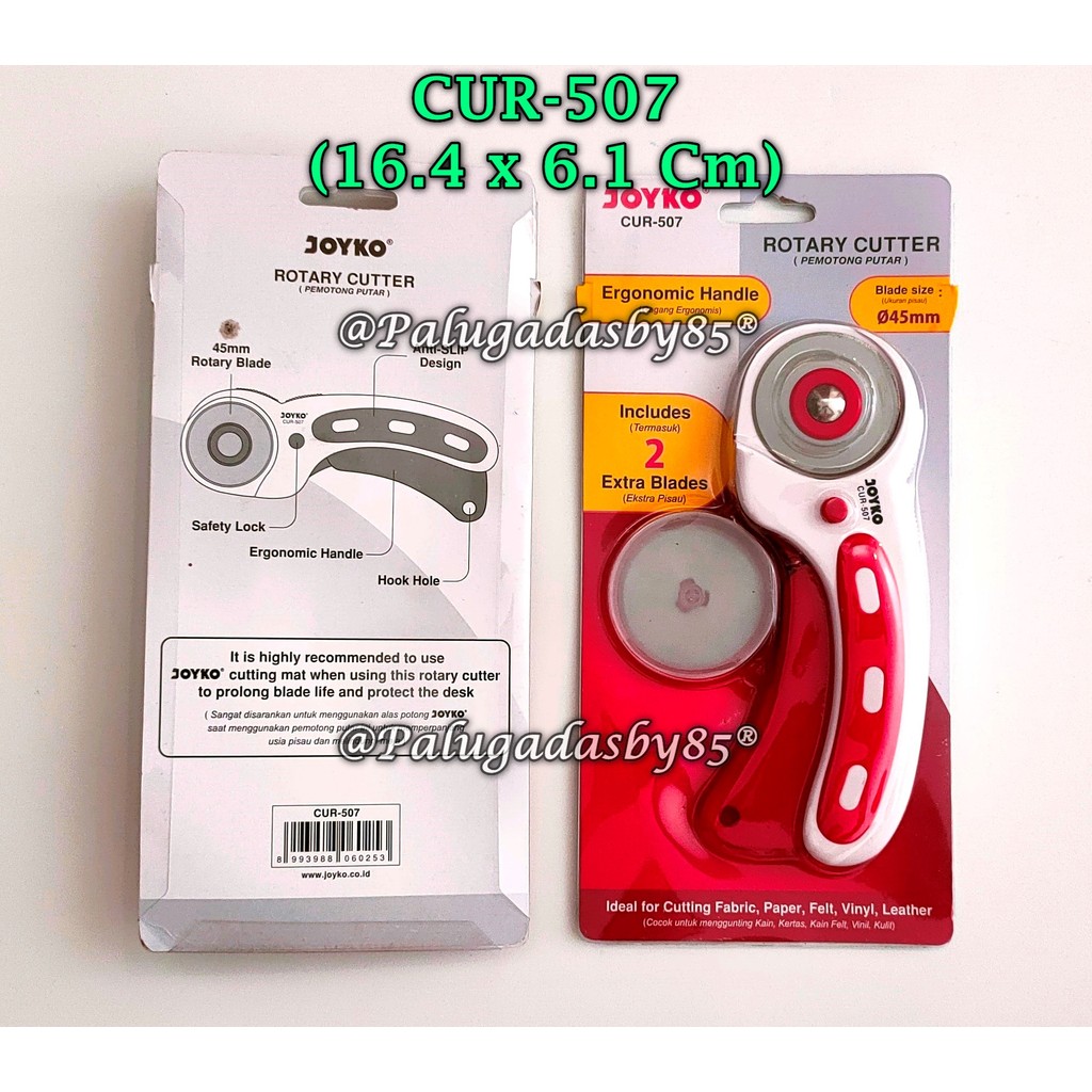 

(1 Biji) GROSIR Rotary Cutter JOYKO CUR-507 / Rotary Cutter Pemotong Putar Joyko CUR-507