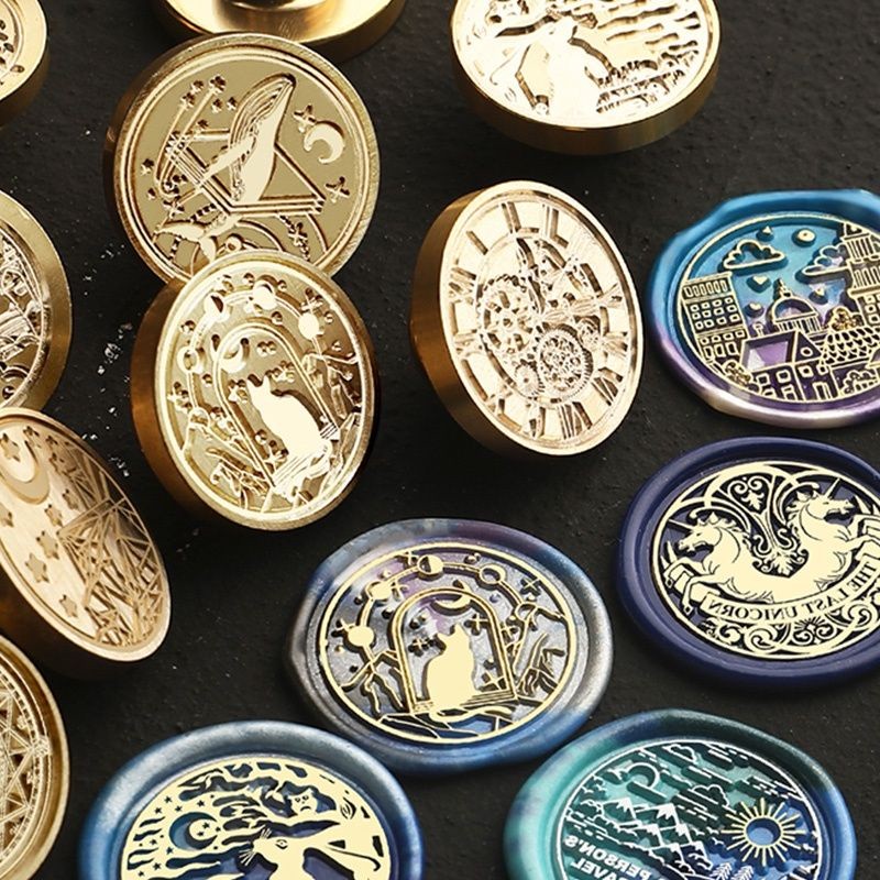 

EMMOTTO || Kepala Stempel Lilin Multifungsi Gaya Vintage Untuk Dekorasi Kantor / Wax Seal Stamps Head Stamp Lilin Retro