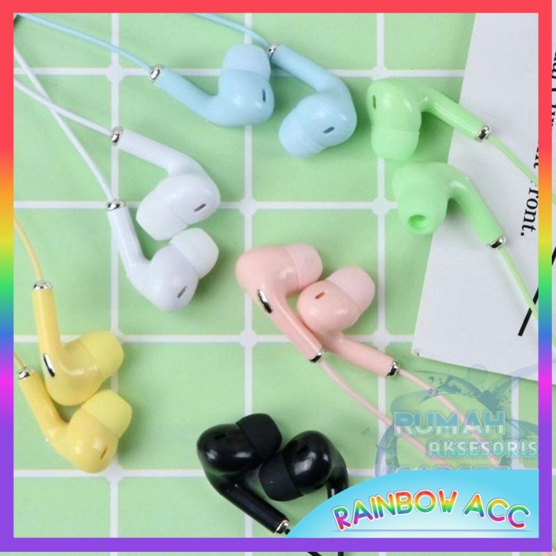 HF HANSFREE HEADSET MACARON U28 extra bass