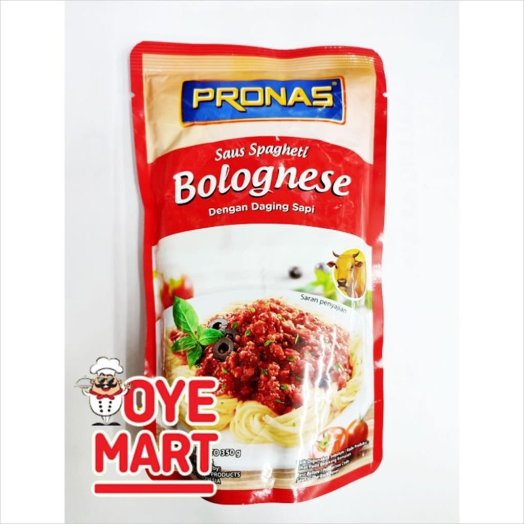 

PRONAS SAUS SPAGHETI BOLOGNAIS 350GR / SAUCE SPAGHETTI BOLOGNESE