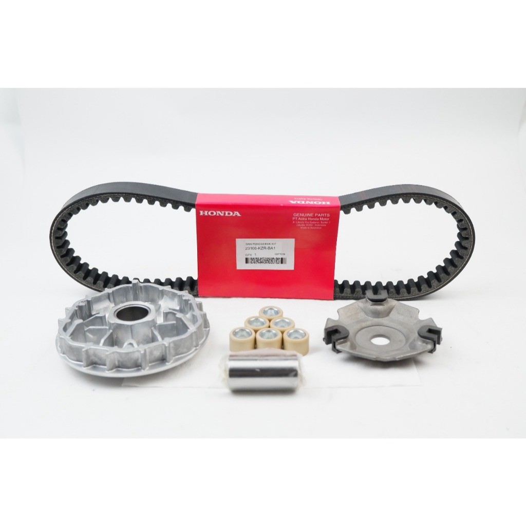 fan belt vario 125 fi old - V-Belt Vario 125 Led Lama + rumah roller assy -  KZR
