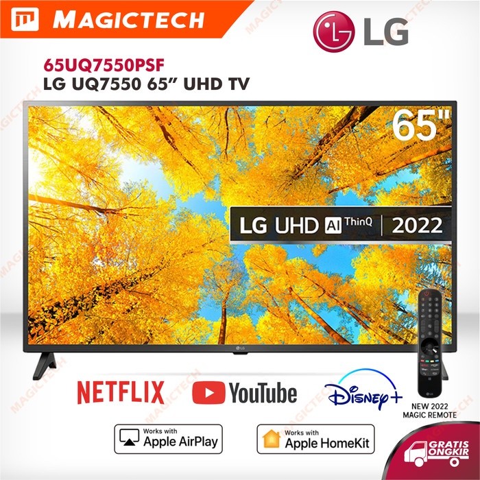 SMART TV LG 65UQ7550PSF 65 INCH / 65" LED 4K UHD MAGIC REMOTE 65UQ7550