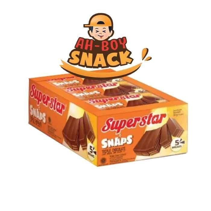 

SUPERSTAR SNAPS ISI 12 PCS X 28 GRAM = 336 GRAM - CHOCOLATE SNAPS