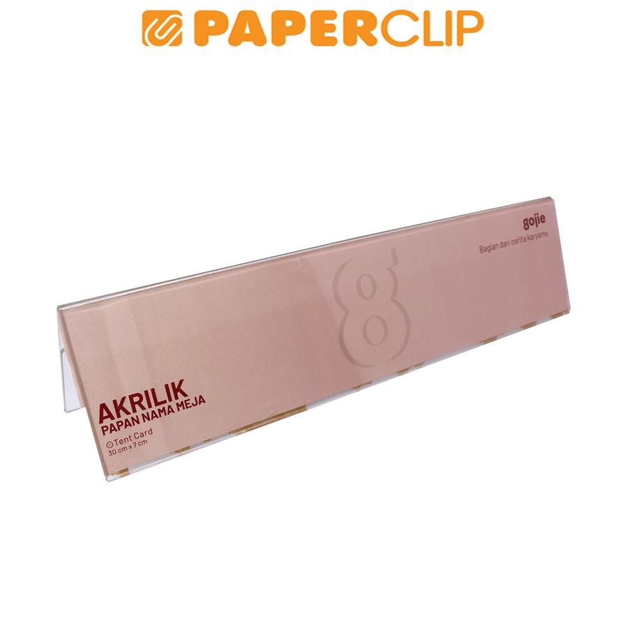 

ACRYLIC SIGN HOLDER TABLE / AKRILIK GOJIE 7X30