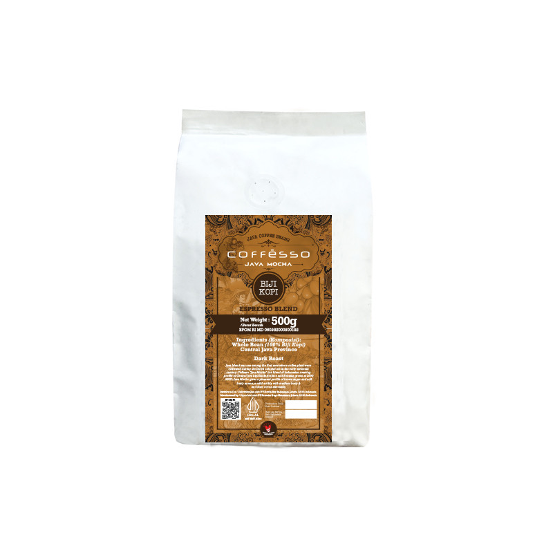 

Coffesso Java Mocha Coffee Bean - Biji Kopi 500 gr