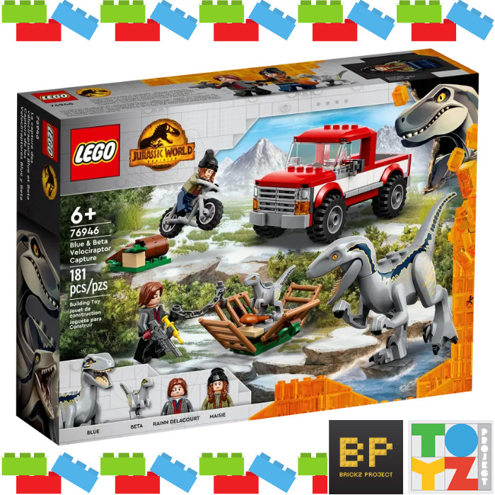 Lego 76946 Jurassic World - Blue & Beta Velociraptor Capture