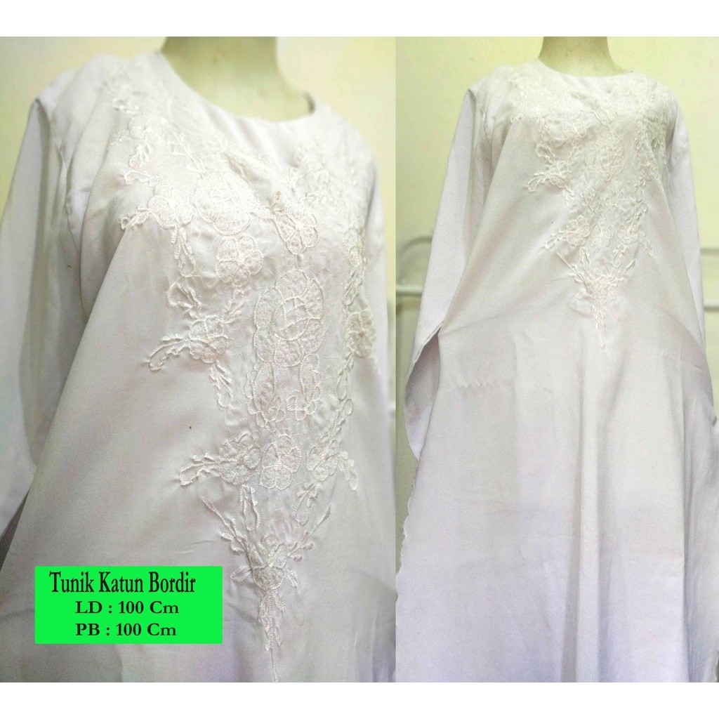 Tunik Putih Bordir