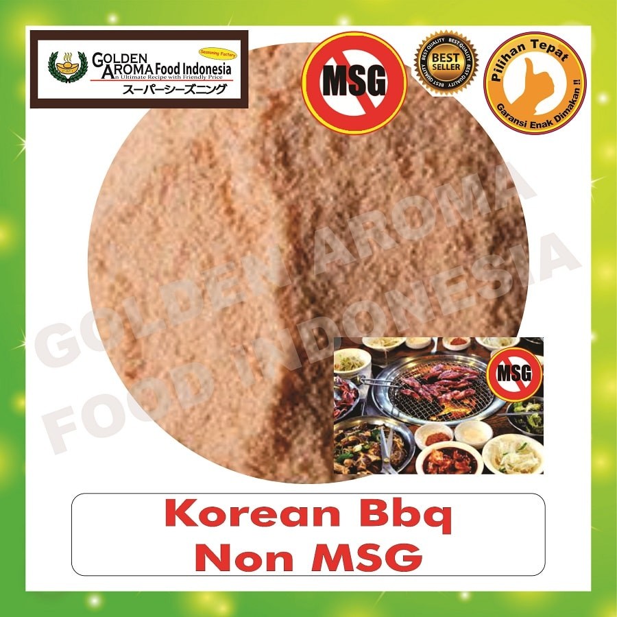 

Bubuk Tabur Rasa bbq Korea Non MSG 1Kg Bumbu Masak Serbaguna Halal Barbeque Korean Seasoning Powder