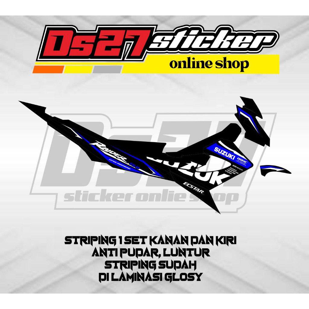 STRIPING SUZUKI SATRIA FU FACELIFT VARIASI STICKER VARIASI SATRIA FU FACELIFT