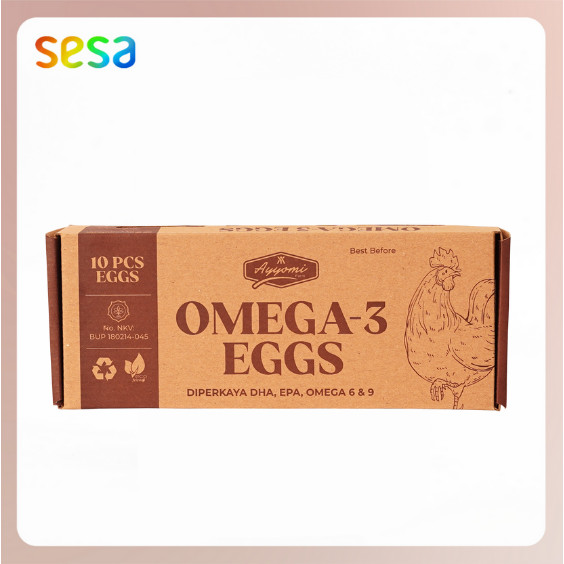 

AYOMMI Telur Ayam Omega-3 10pcs - Sumber Protein Sehat