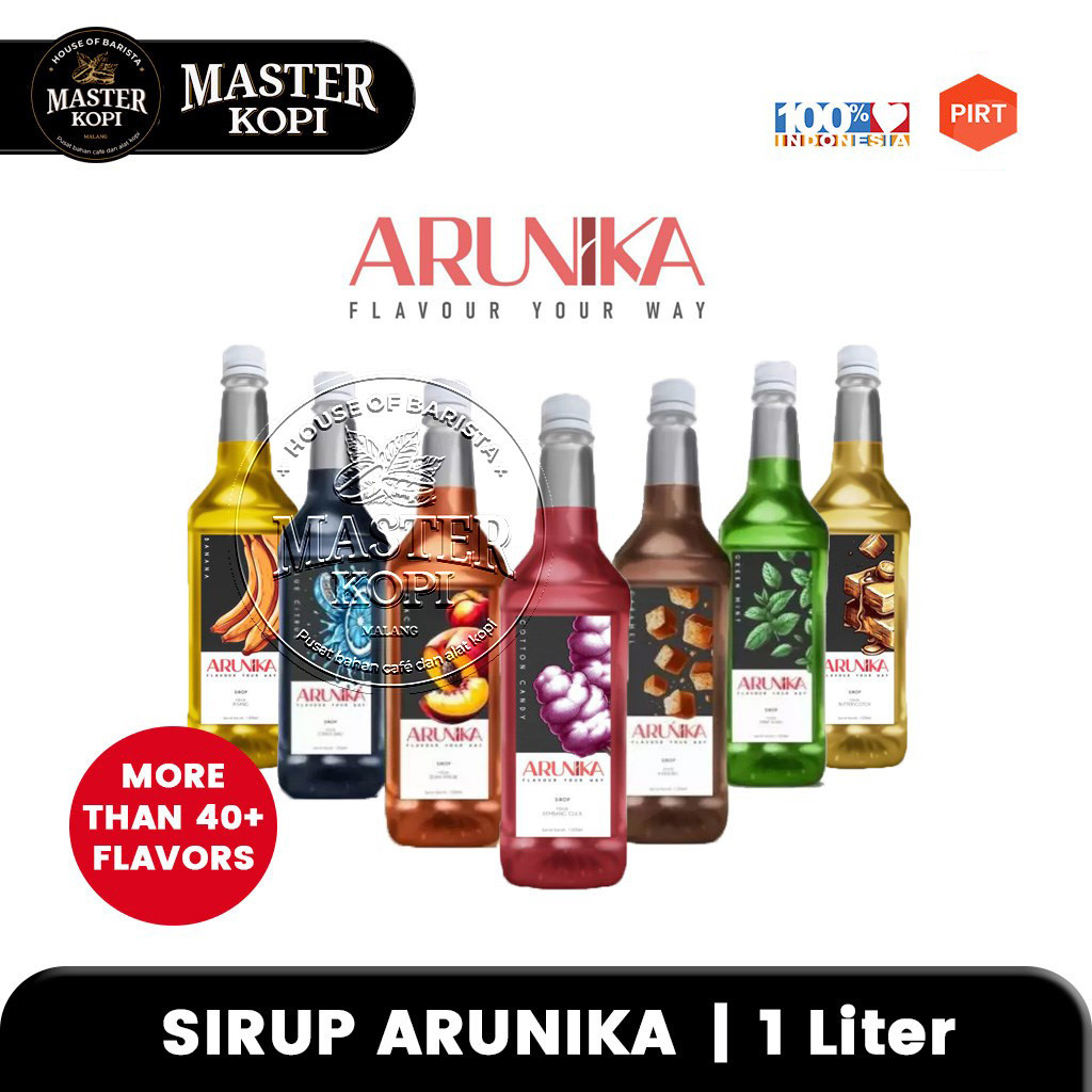 

Sirup Arunika Premium Syrup Botol 1 Liter for Coffee Cocktail Mocktail Drinks Minuman