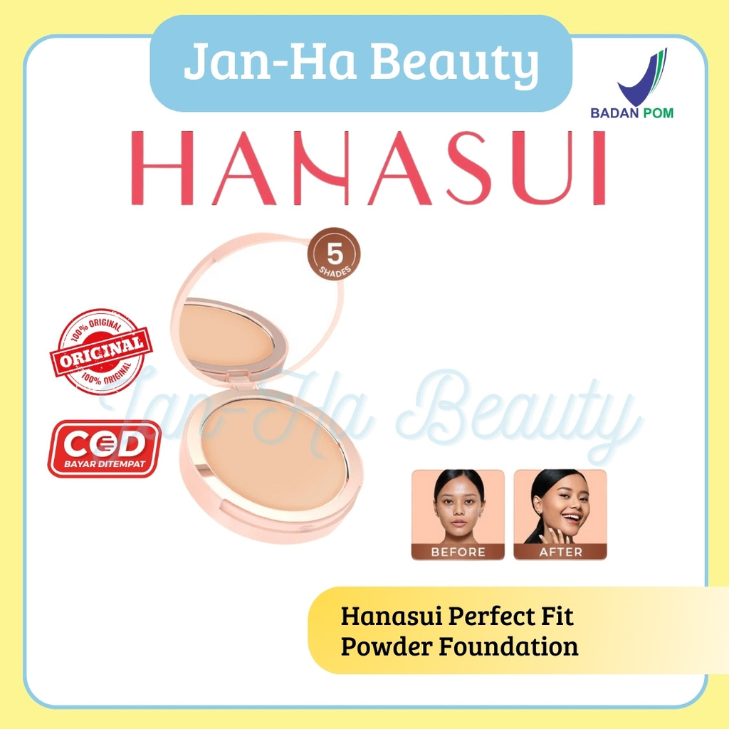 Hanasui Perfect Fit Powder Foundation - Bedak Padat Hanasui
