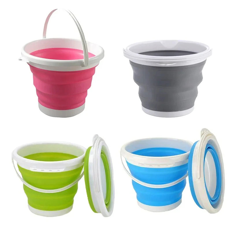 

3/5L Collapsible Bucket Portable Folding Water Bucket Car Washing Fishing Bucket Household Plastic Travel Outdoor Camping Bucket
