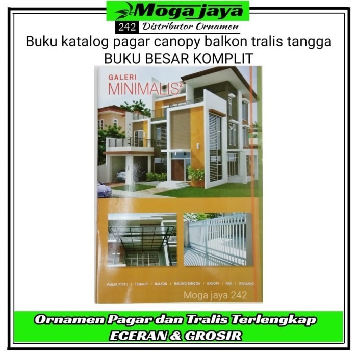 ✨TERLARIS ✨buku katalog tralis katalog pagar canopy desain MINIMALIS Buku besar