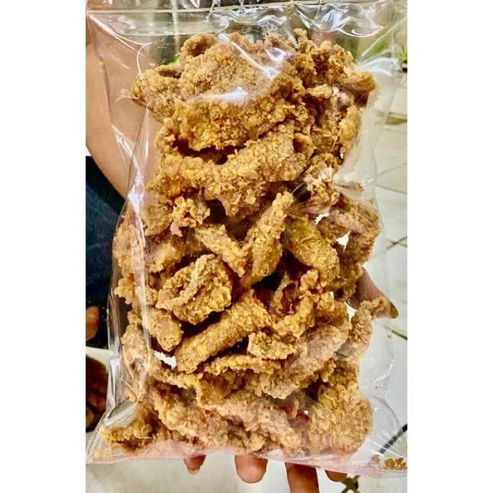 

Keripik Kulit ayam Rasa Original Dan Pedas | Krispi Gurih Lezat - Original