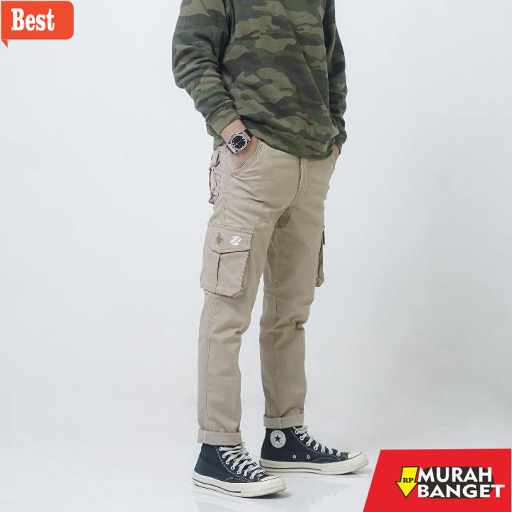 celana chino panjang pria CELANA CARGO PANJANG PRIA ARMY