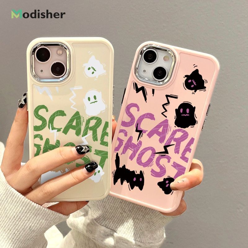 Couple Casing Softcase Silikon 3D Casing Hp iPhone Mewah Square Edge Aesthetic Cewek LUCU PINK-Kartu