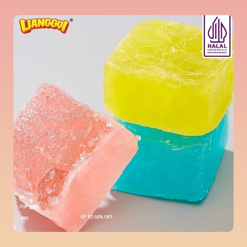 

[Hampers/Gift] [Permen buah jelly kupas] LIANGGUI CRYSTAL CANDY Lianggui Rasa Leci PERMEN LUNAK ANEKA RASA STROBERI, MANGGA Permen Buah Candy Corno Permen Rasa Buah Mangga Jeruk & trawberry Permen Lunak