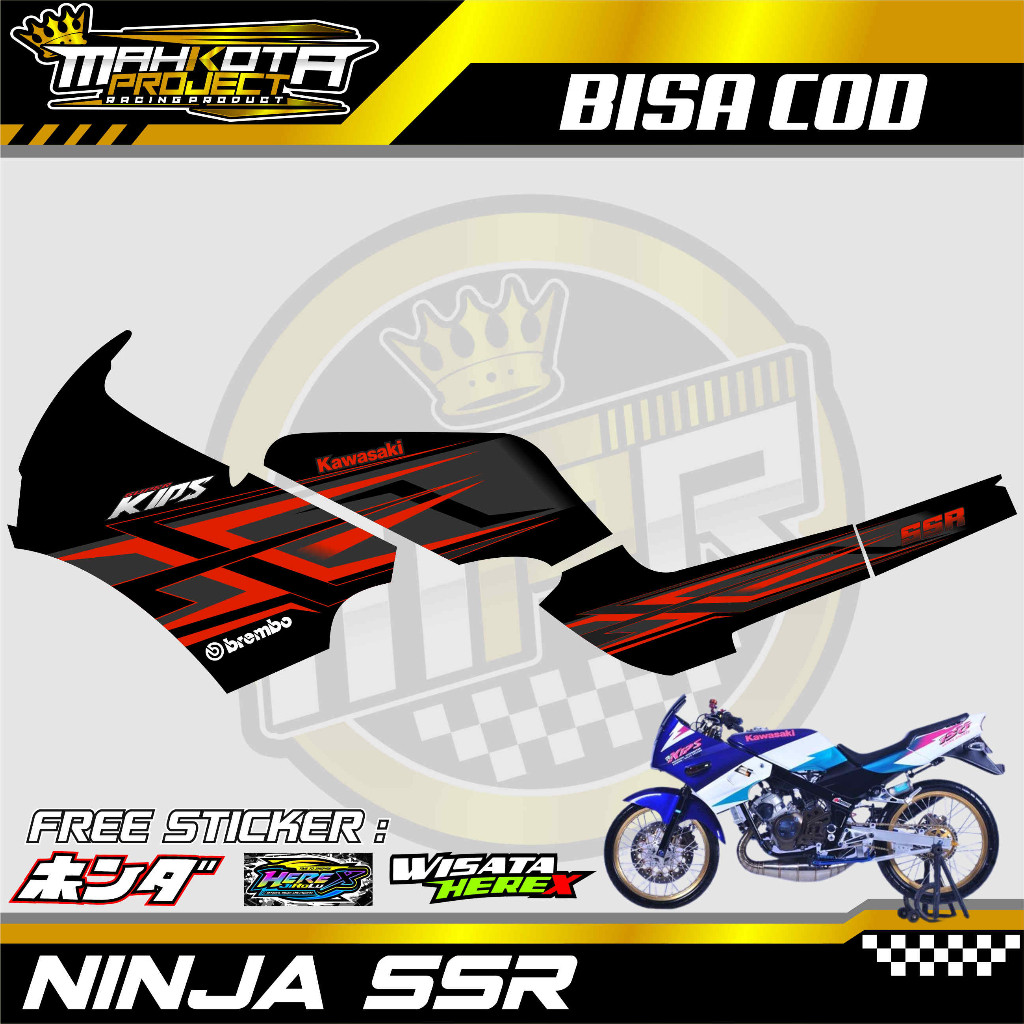 Striping Variasi Ninja Ssr / Stiker List Motor Kawasaki Ninja Ssr