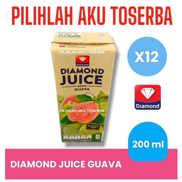

DIAMOND JUICE GUAVA Jus Jambu 200 ml - ( HARGA 12 pcs )
