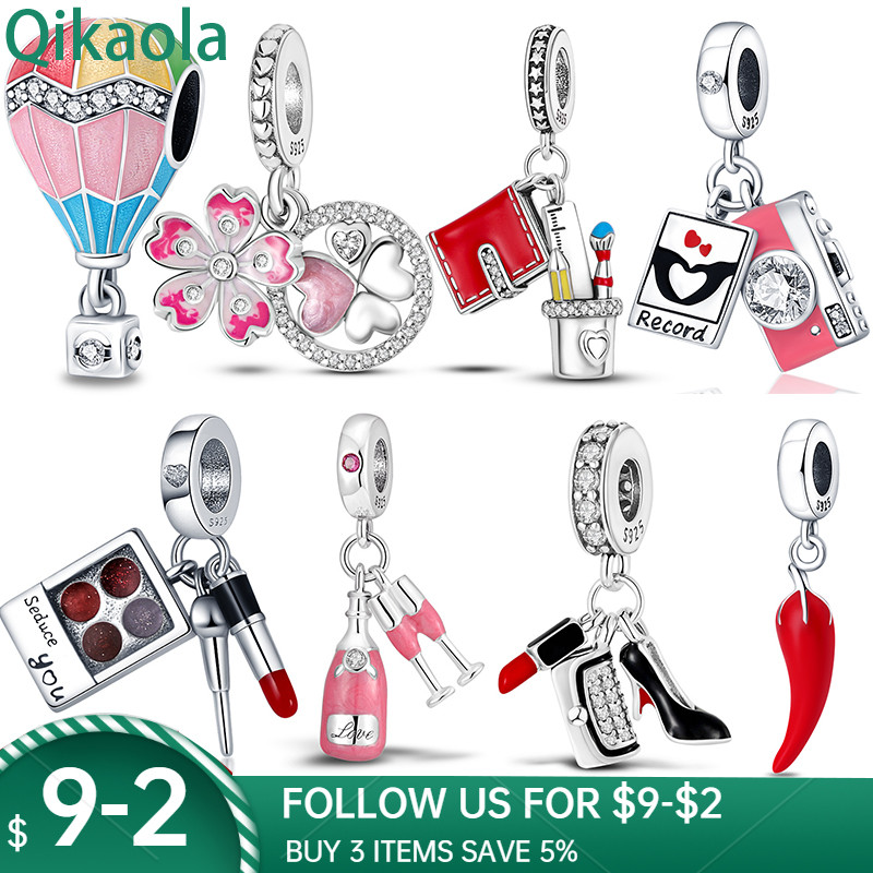 925 sterling silver charms original fit pandora original bracelet silver color notebook Bead charm d